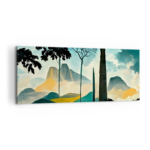 Schilderen op canvas - Nog hoger en hoger - 100x40 cm