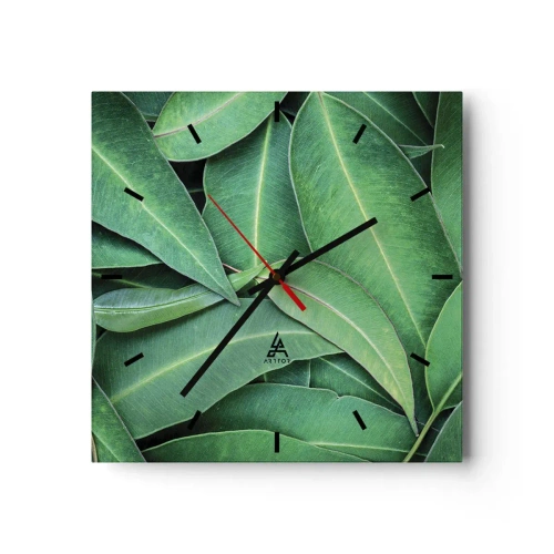 Wandklok - Klok - Sappig en fris - 30x30 cm