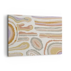 Schilderen op canvas - Kleurrijke doorsneden - 100x70 cm