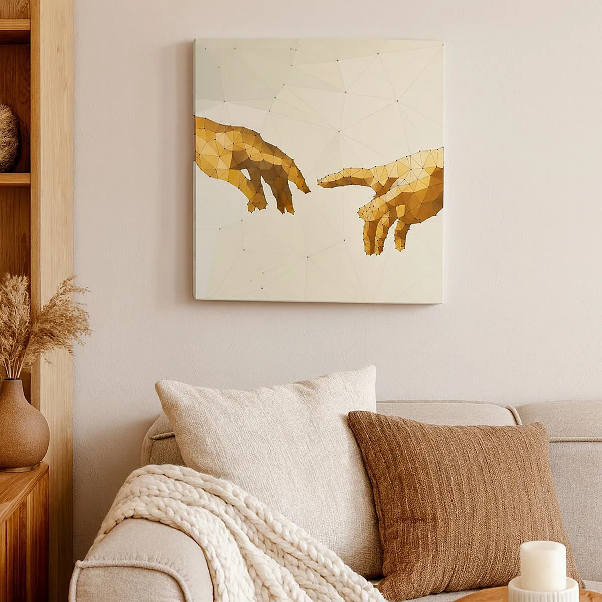 Schilderen op canvas - Goddelijke geometrie - 30x30 cm