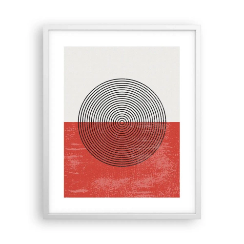 Poster in een witte lijst - Op de kop geslagen - 40x50 cm