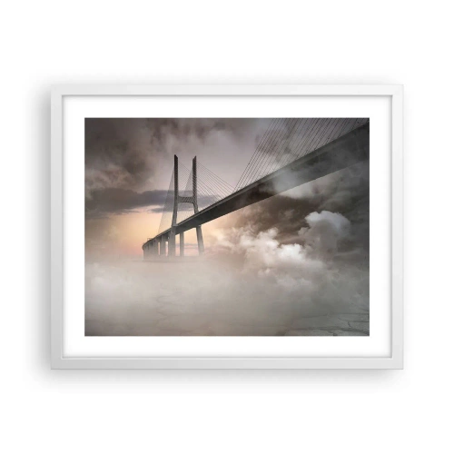 Poster in een witte lijst - Bij de rivier die niet bestaat - 50x40 cm