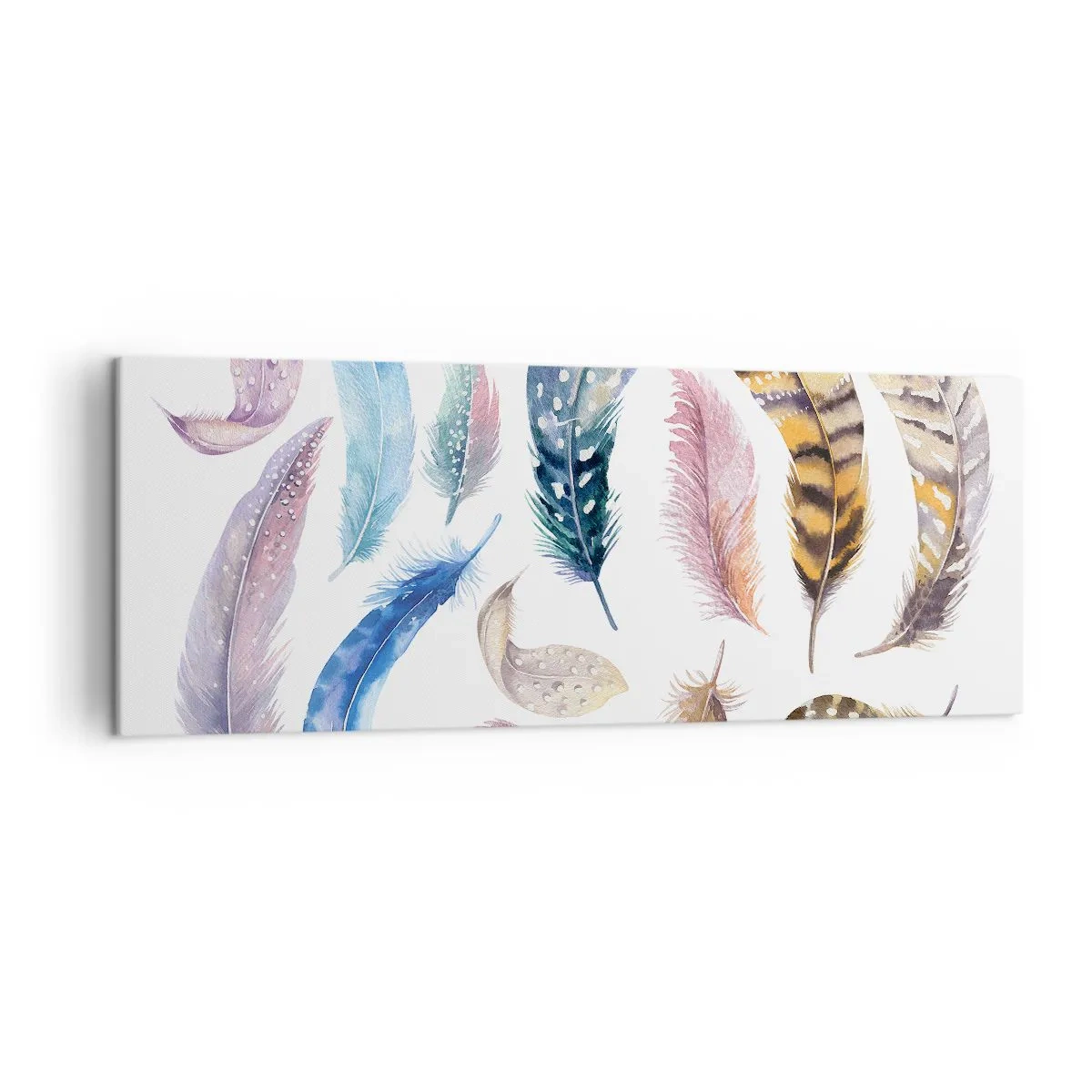 Schilderen op canvas - Licht, bont en veelkleurig - 140x50 cm