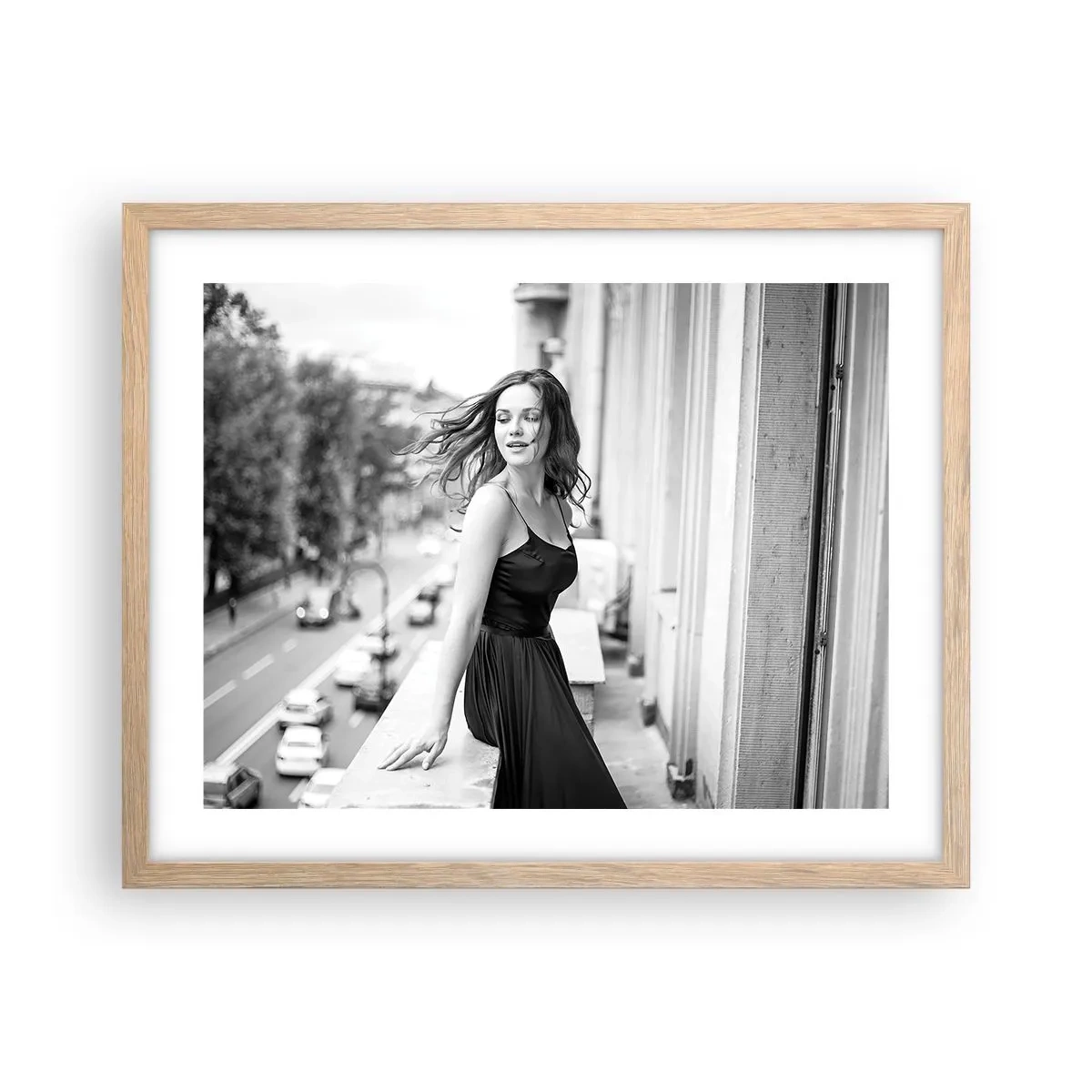 Een poster in een licht eiken lijst - Zeker een Parijzenaar - 50x40 cm