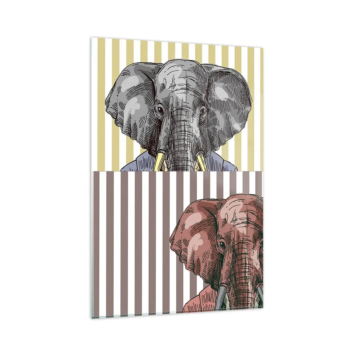 Schilderen op glas - Elegant van nature - 80x120 cm