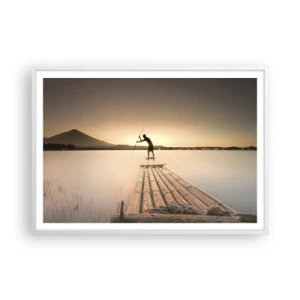 Poster in een witte lijst - Voor het slapen gaan - 100x70 cm