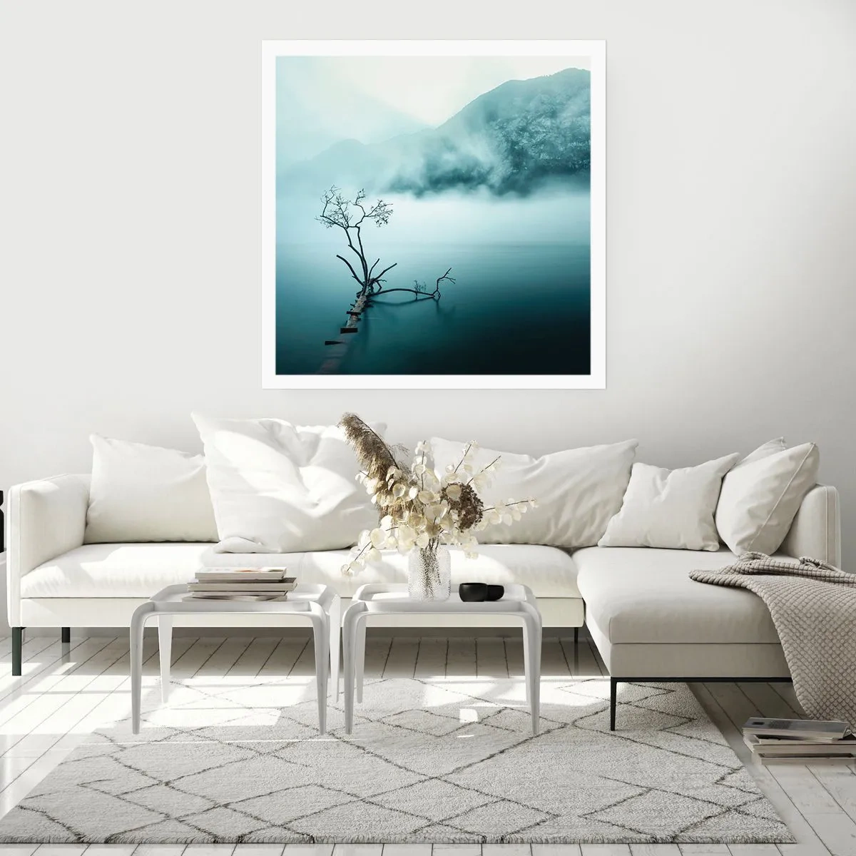 Poster - Van water en mist - 40x40 cm