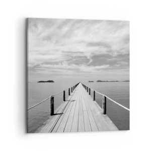 Schilderen op canvas - Of misschien een reis... - 70x70 cm