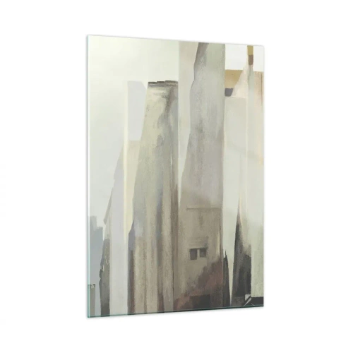 Schilderen op glas - Droom over de stad - 50x70 cm