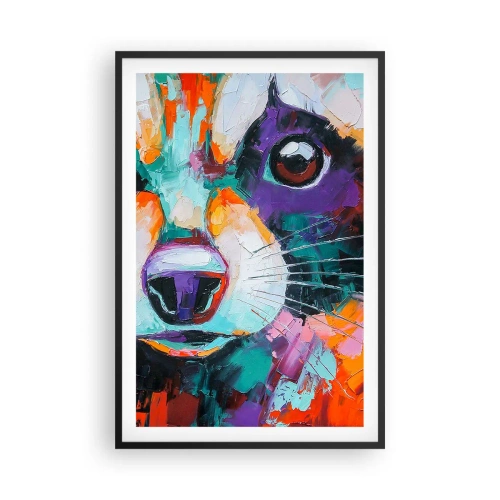 Poster in een zwarte lijst - Alleen goede emoties - 61x91 cm