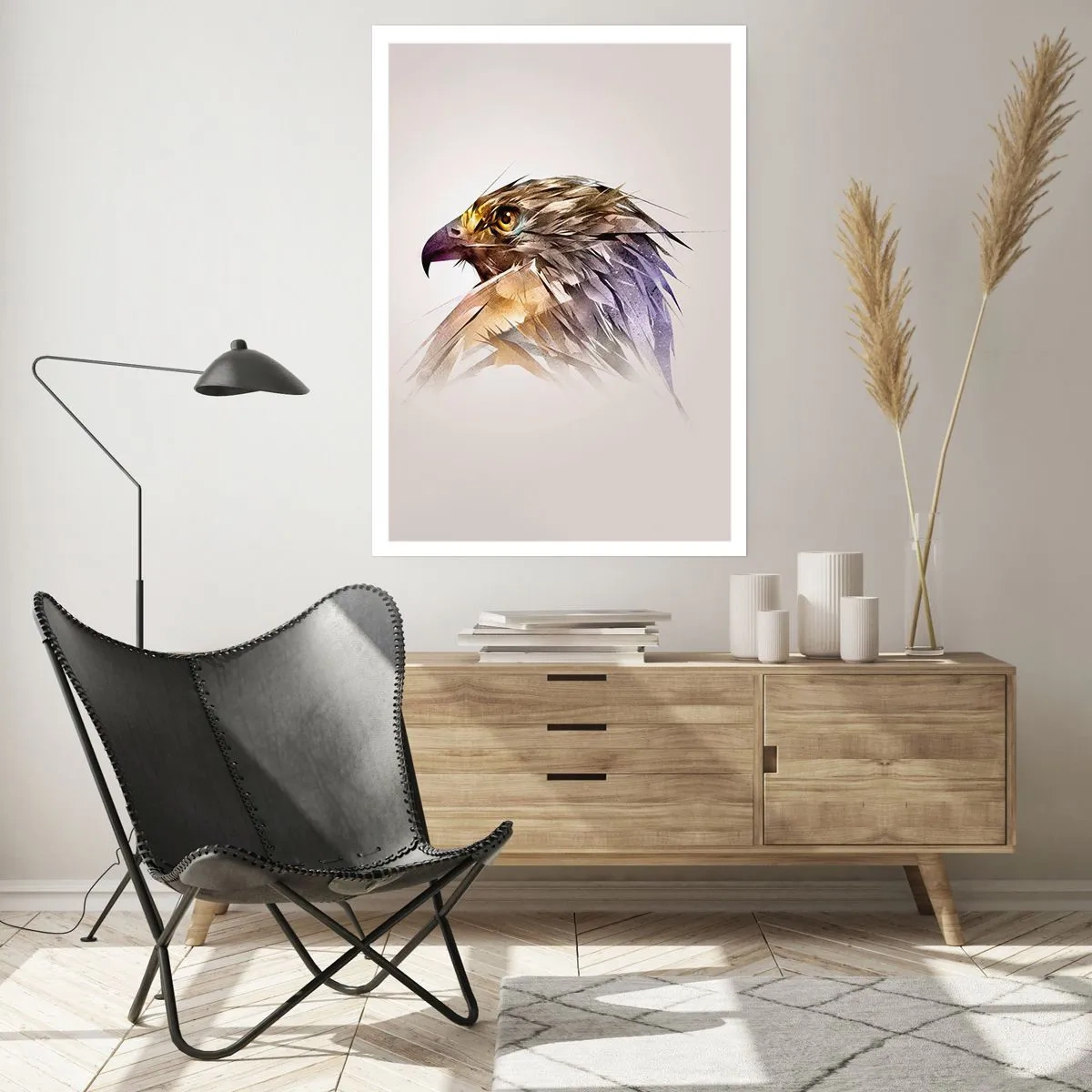 Poster - Portret van een krijger - 61x91 cm