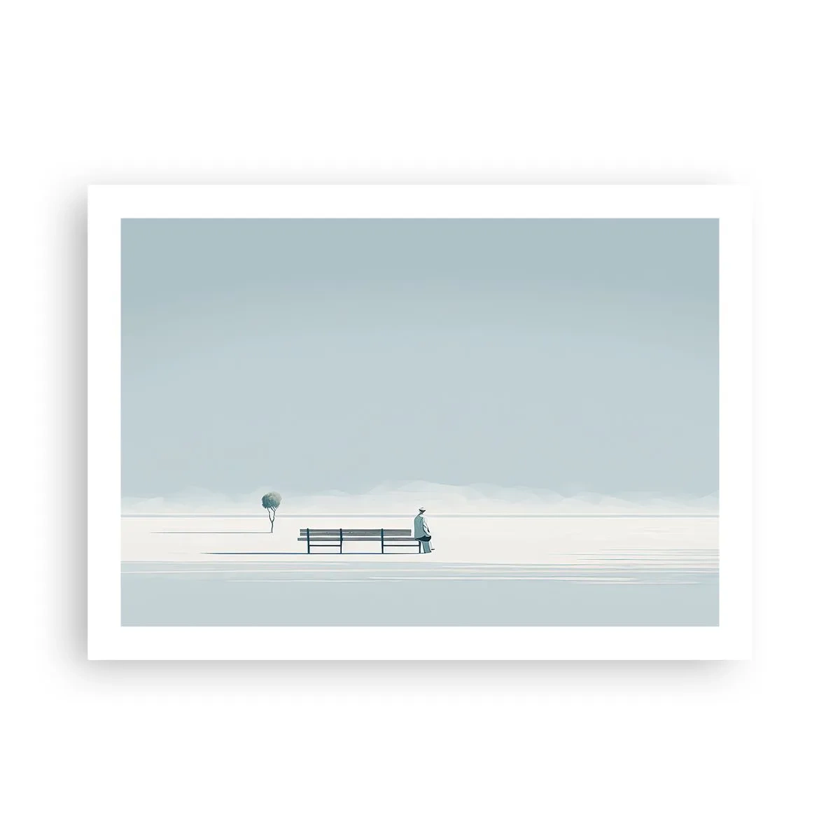 Poster - Ja, ik wacht. - 70x50 cm