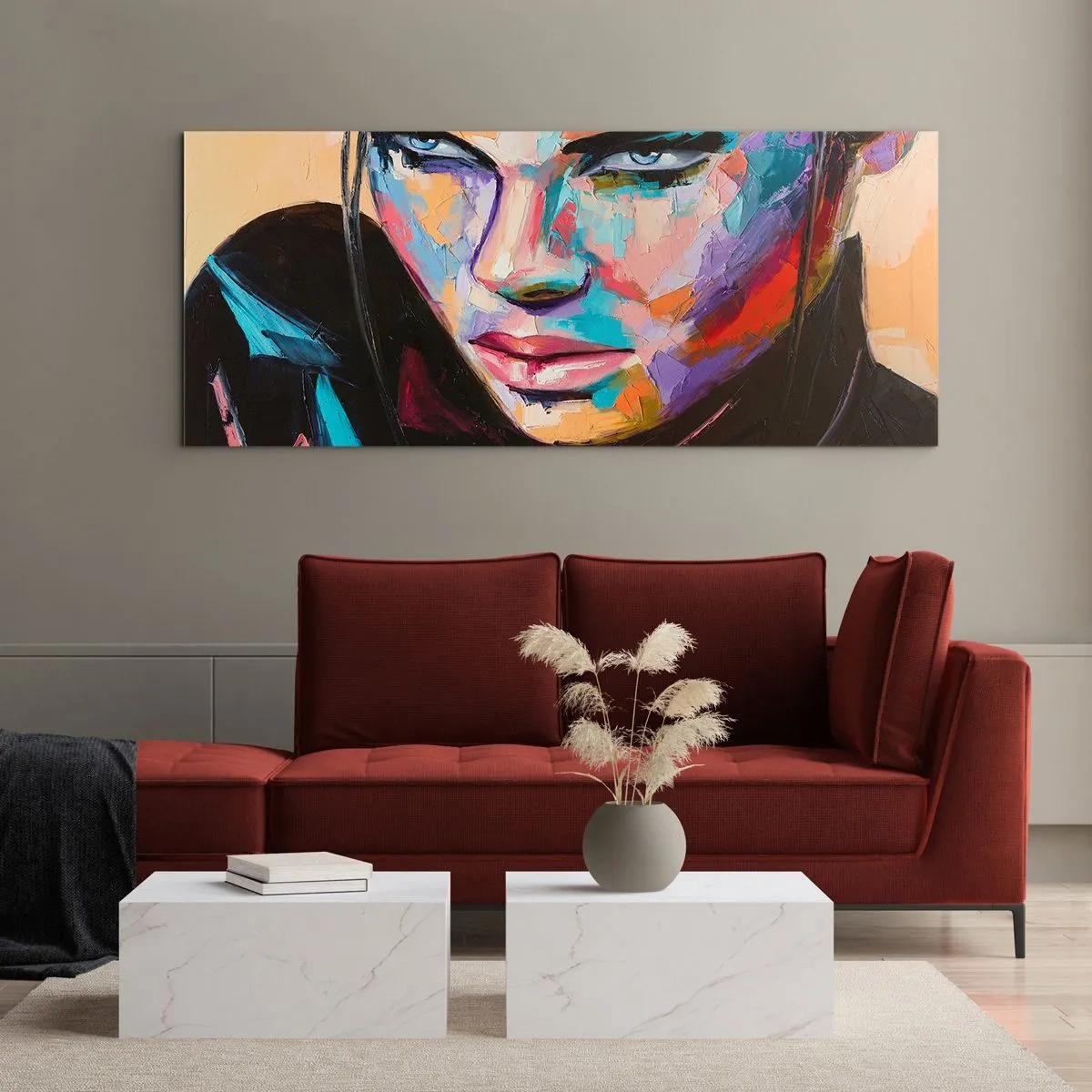 Schilderen op glas - Wildheid in het hart - 90x30 cm