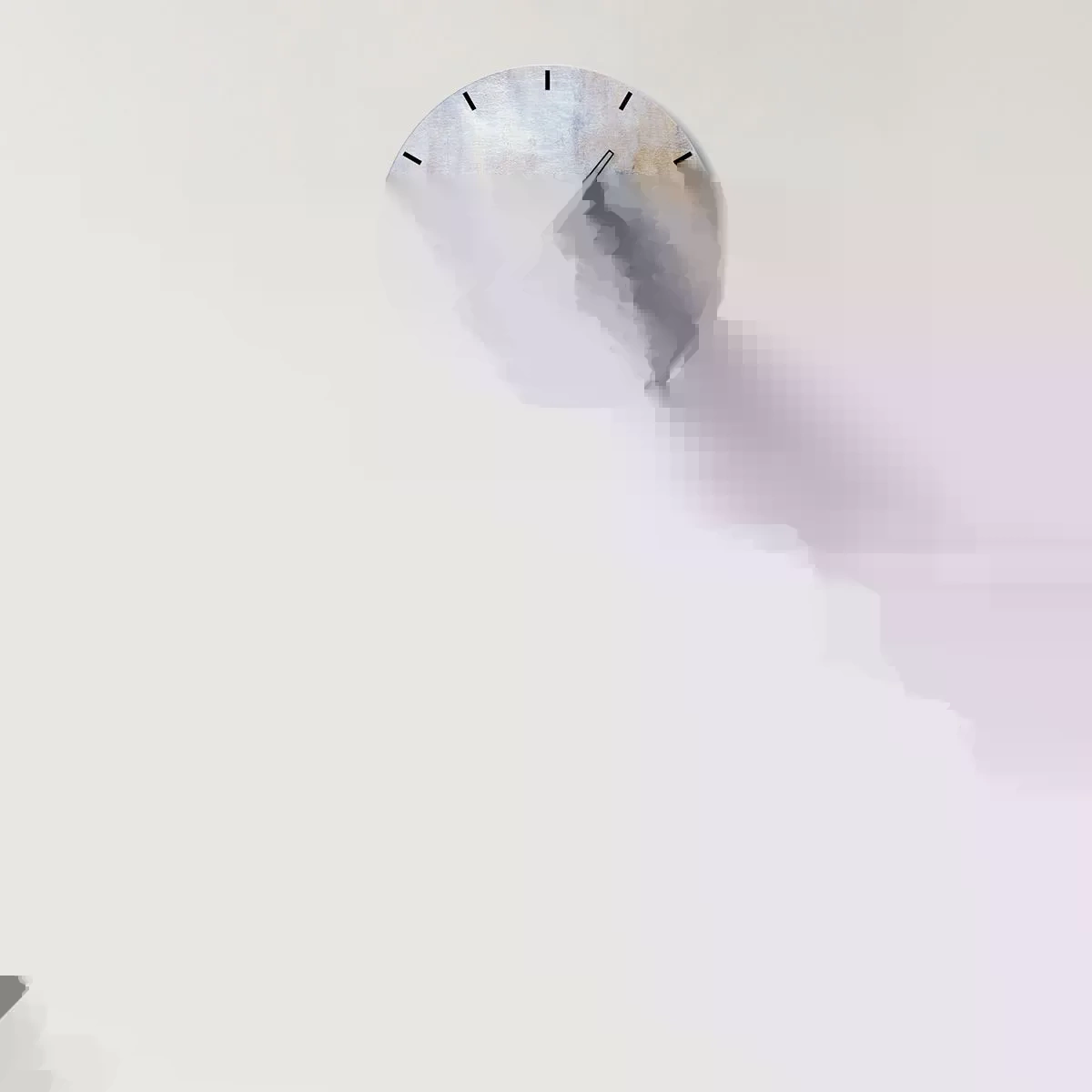 Wandklok - Klok - Kleurtonen en akkoorden - 40x40 cm