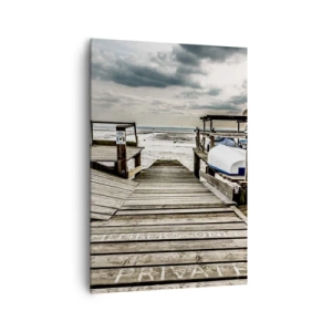 Schilderen op canvas - Middernacht strand - 70x100 cm