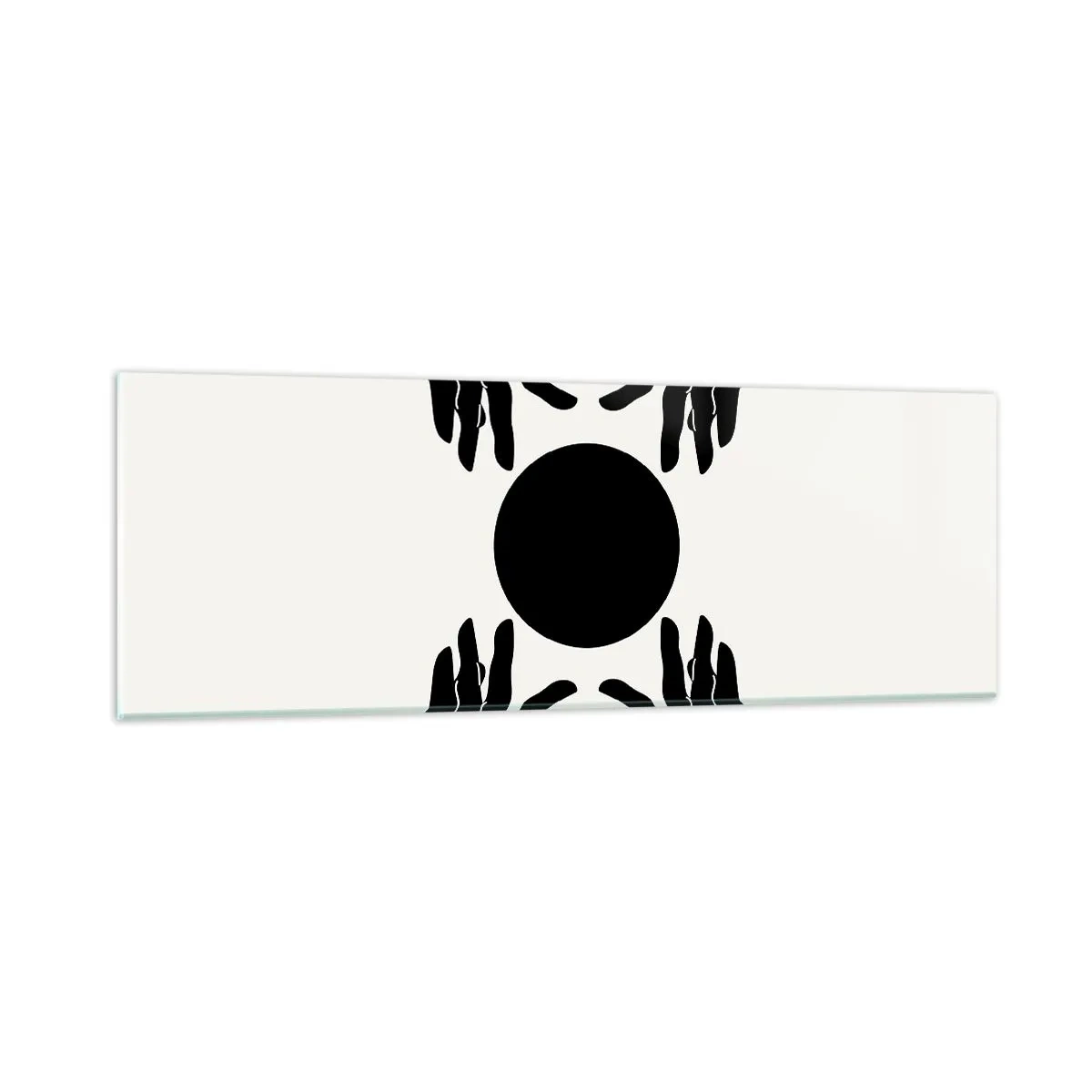 Schilderen op glas - Geheim teken - 90x30 cm