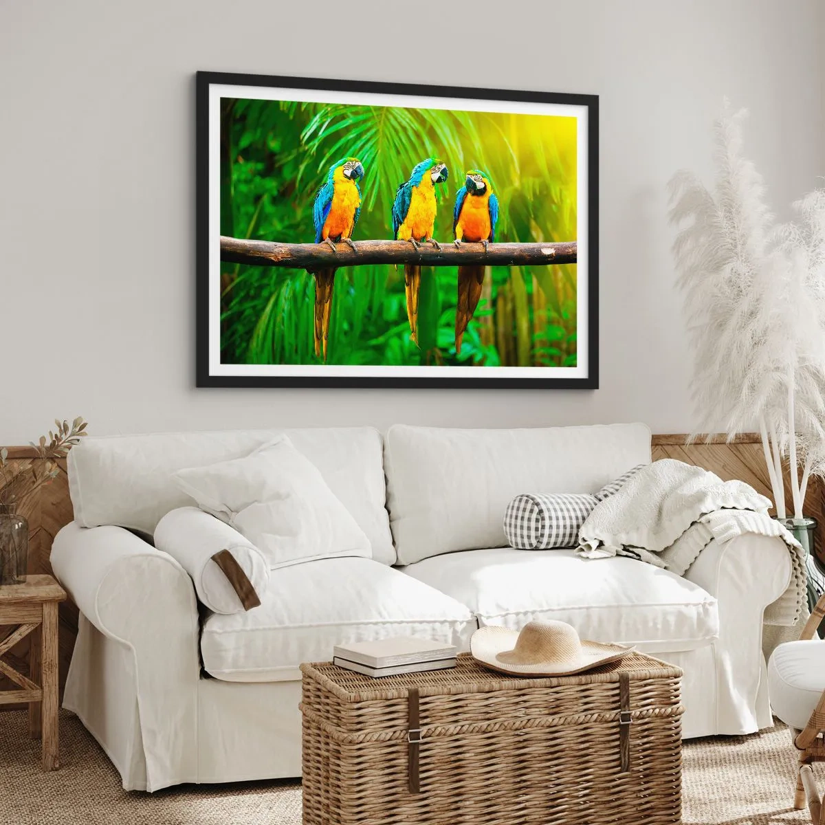 Poster in een zwarte lijst - En heb je gehoord dat ze...? - 50x40 cm