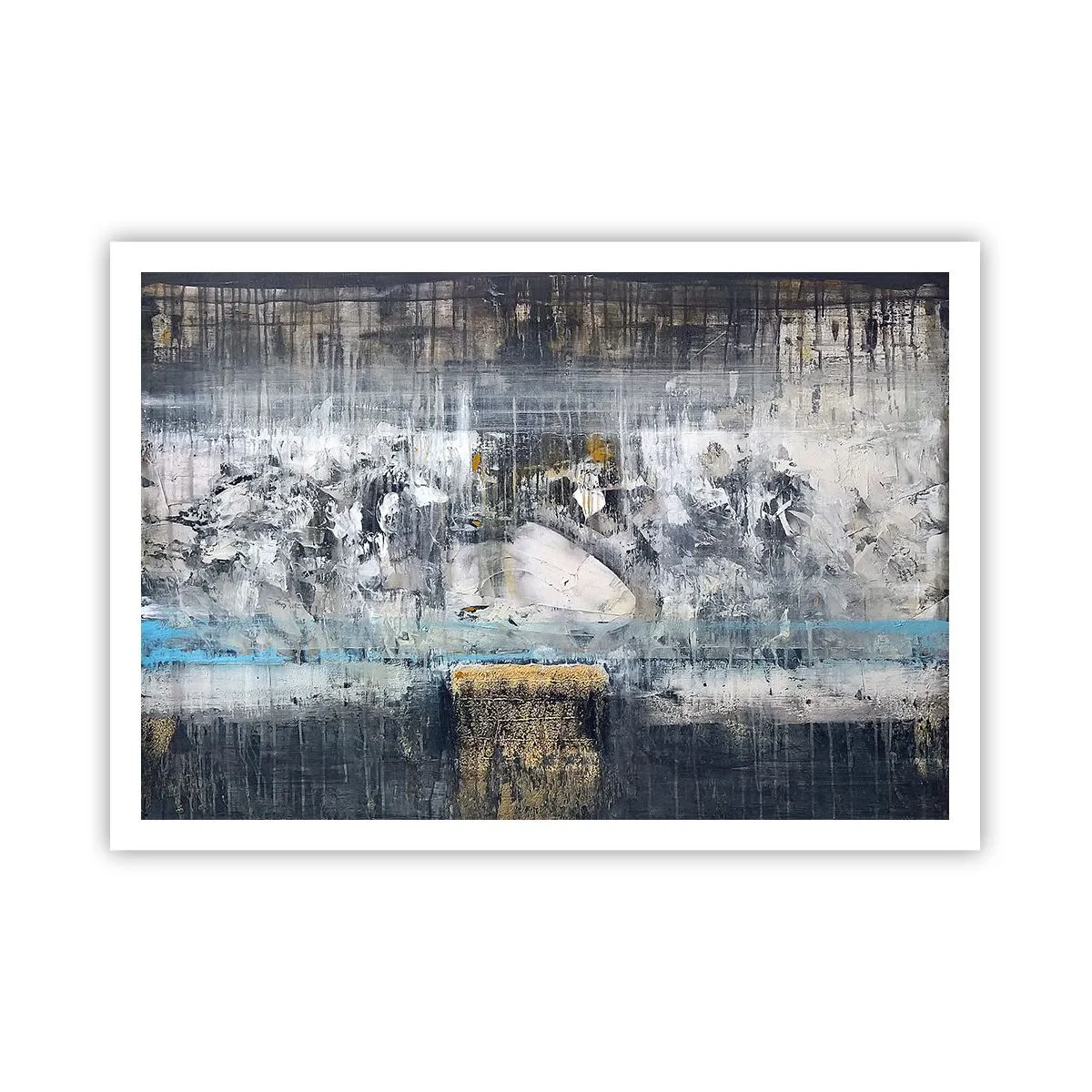 Poster - Als op ijs, als zo moeizaam - 100x70 cm