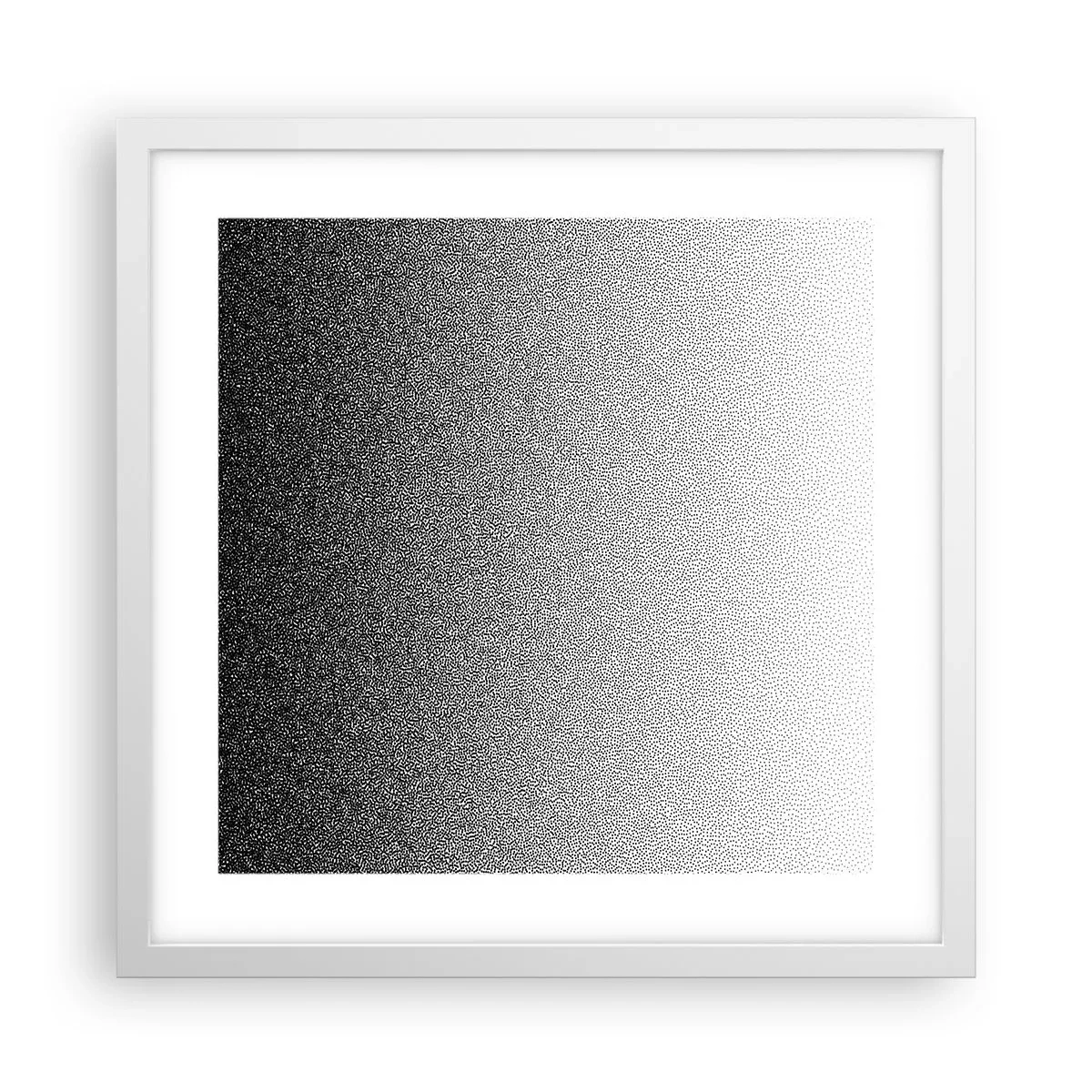 Poster in een witte lijst - Naar het licht - 40x40 cm