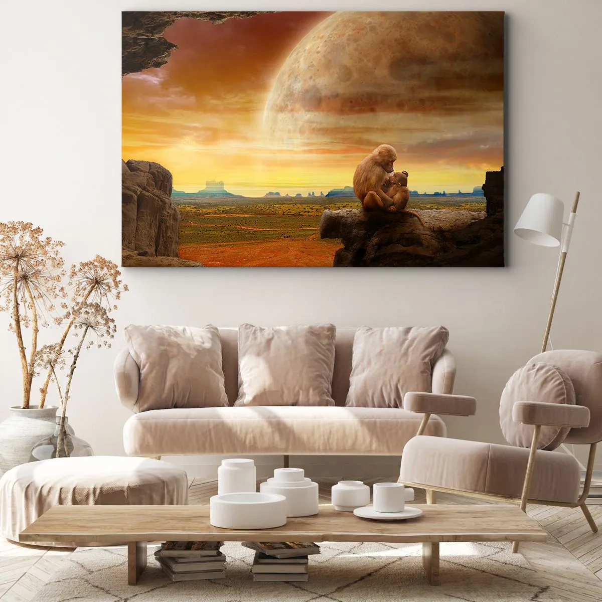 Schilderen op canvas - De liefde is overal hetzelfde - 120x80 cm