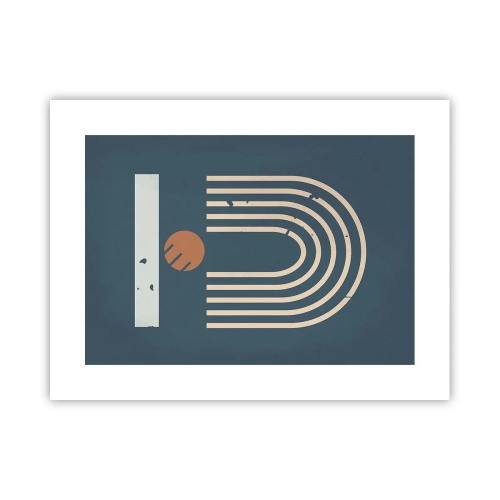 Poster - Geometrie op de granaatappel - 40x30 cm