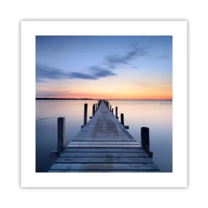 Poster - De rust van een serene schemering - 40x40 cm