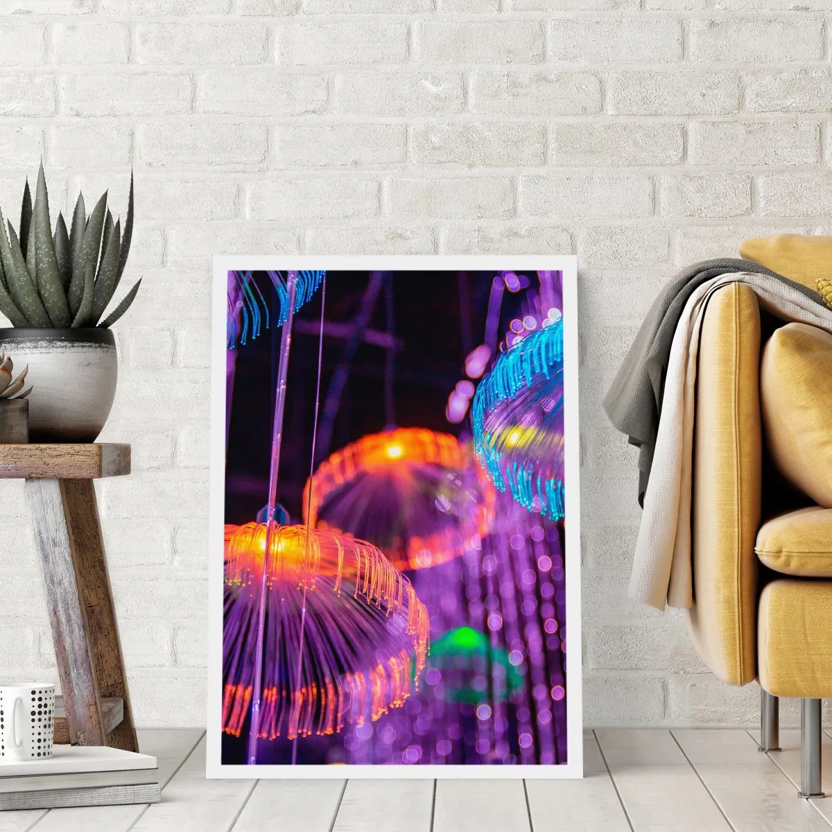 Poster - Lichte fontein - 70x100 cm