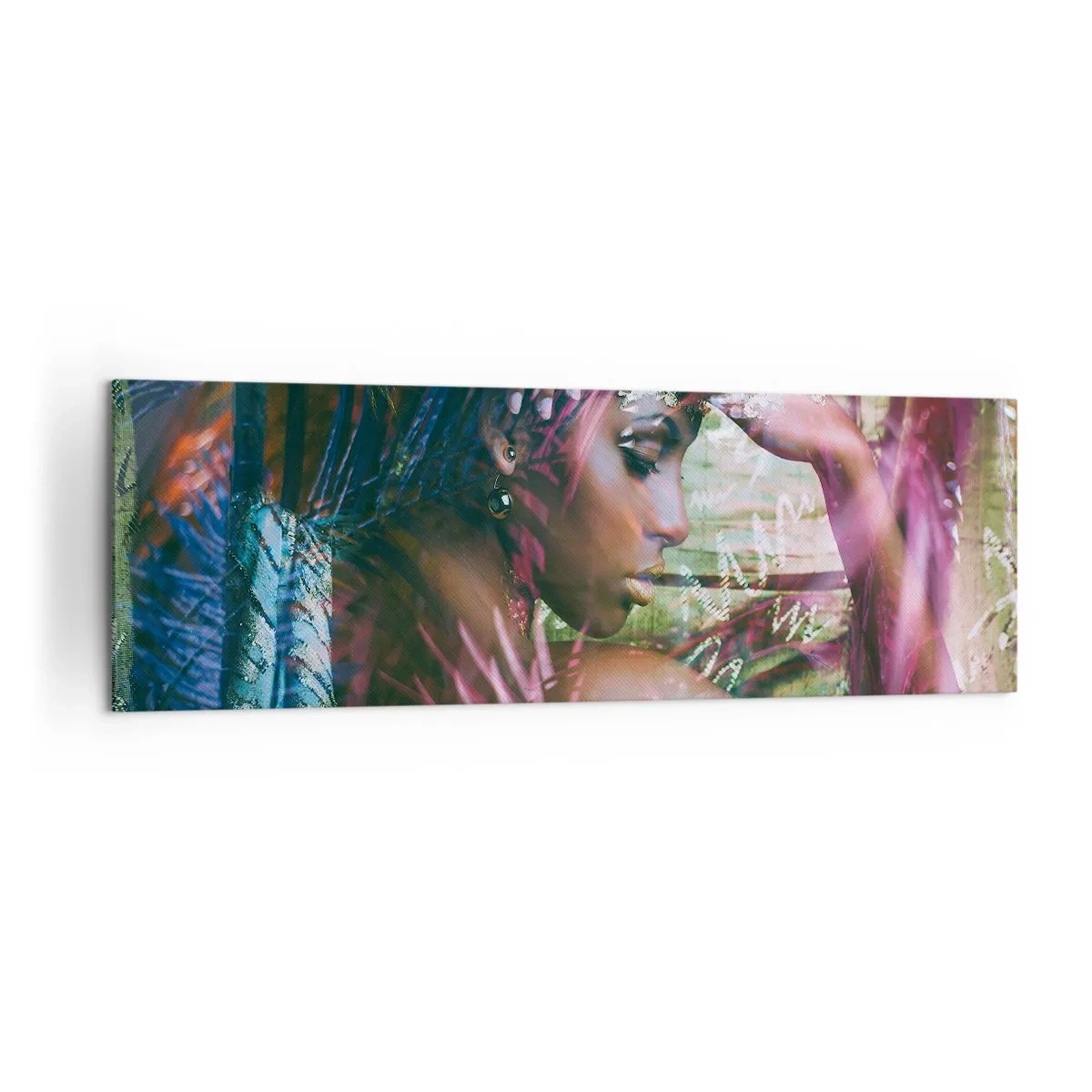 Schilderen op canvas - Moeder Natuur in de jungle - 160x50 cm