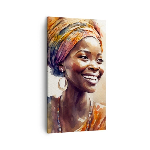 Schilderen op canvas - Afrikaanse koningin - 45x80 cm