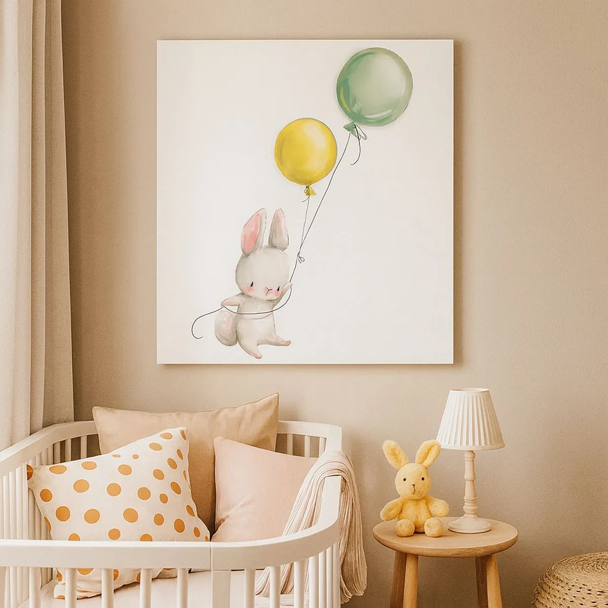 Schilderen op canvas - Ik ga ook vliegen! - 30x30 cm