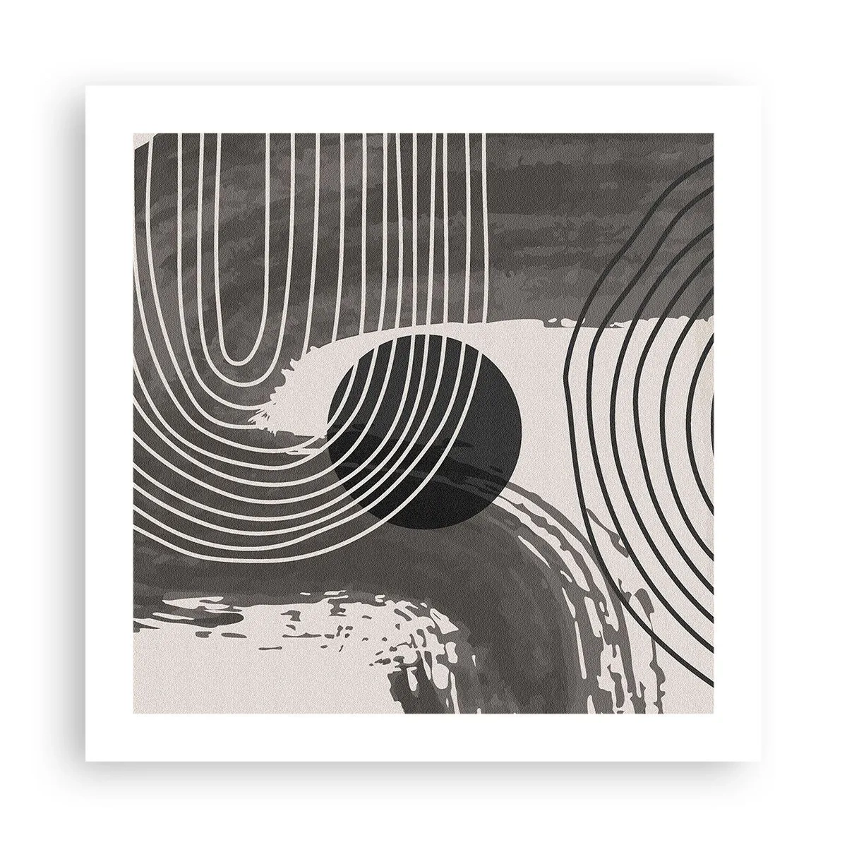 Poster - Het ovaal wint - 50x50 cm