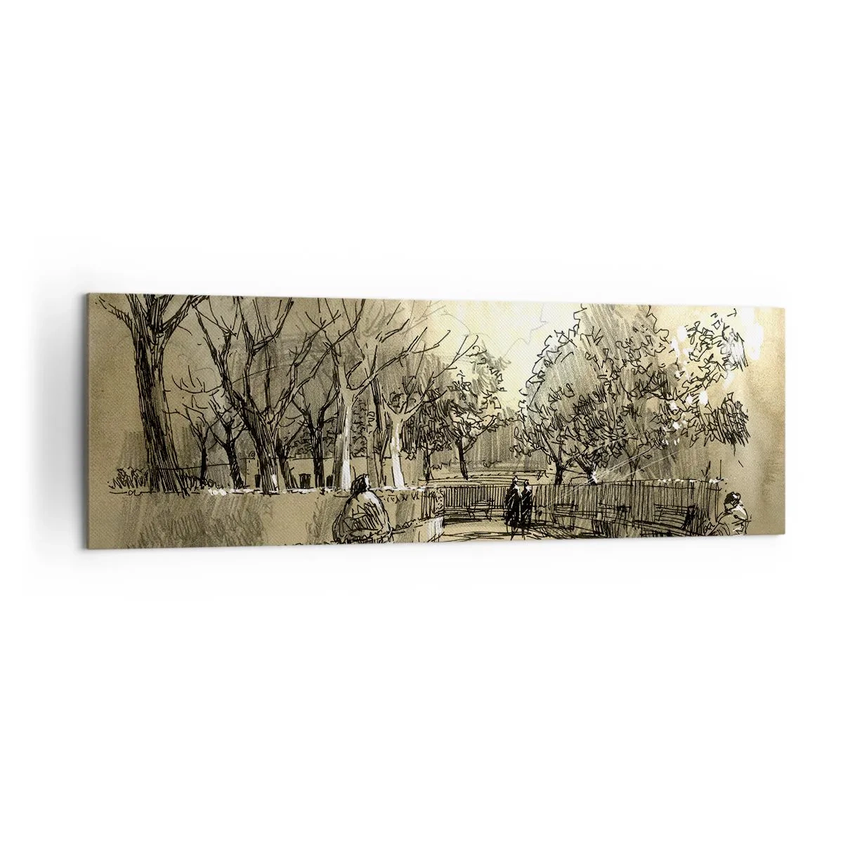 Schilderen op canvas - Een moment gestopt met een veer - 160x50 cm
