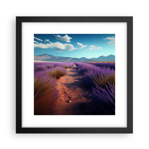 Poster in een zwarte lijst - Geurige velden - 30x30 cm