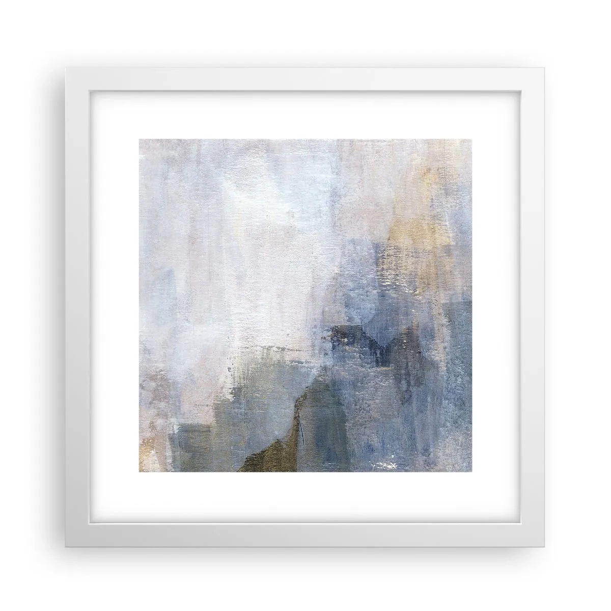 Poster in een witte lijst - Kleurtonen en akkoorden - 30x30 cm