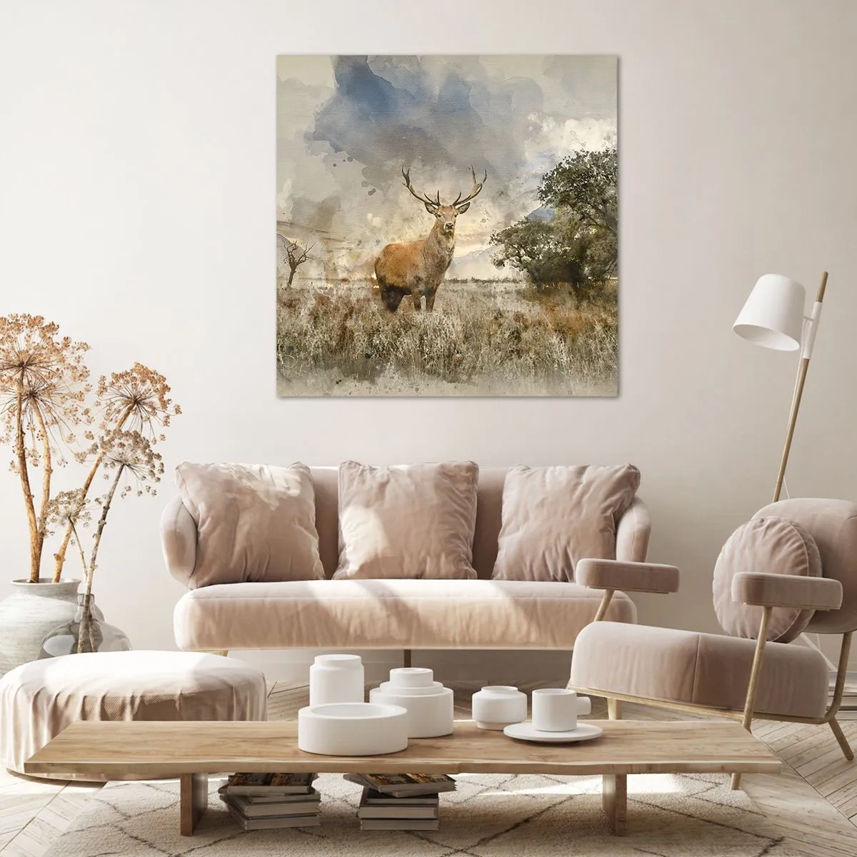 Schilderen op canvas - Waardigheid - kracht - waardigheid - 40x40 cm