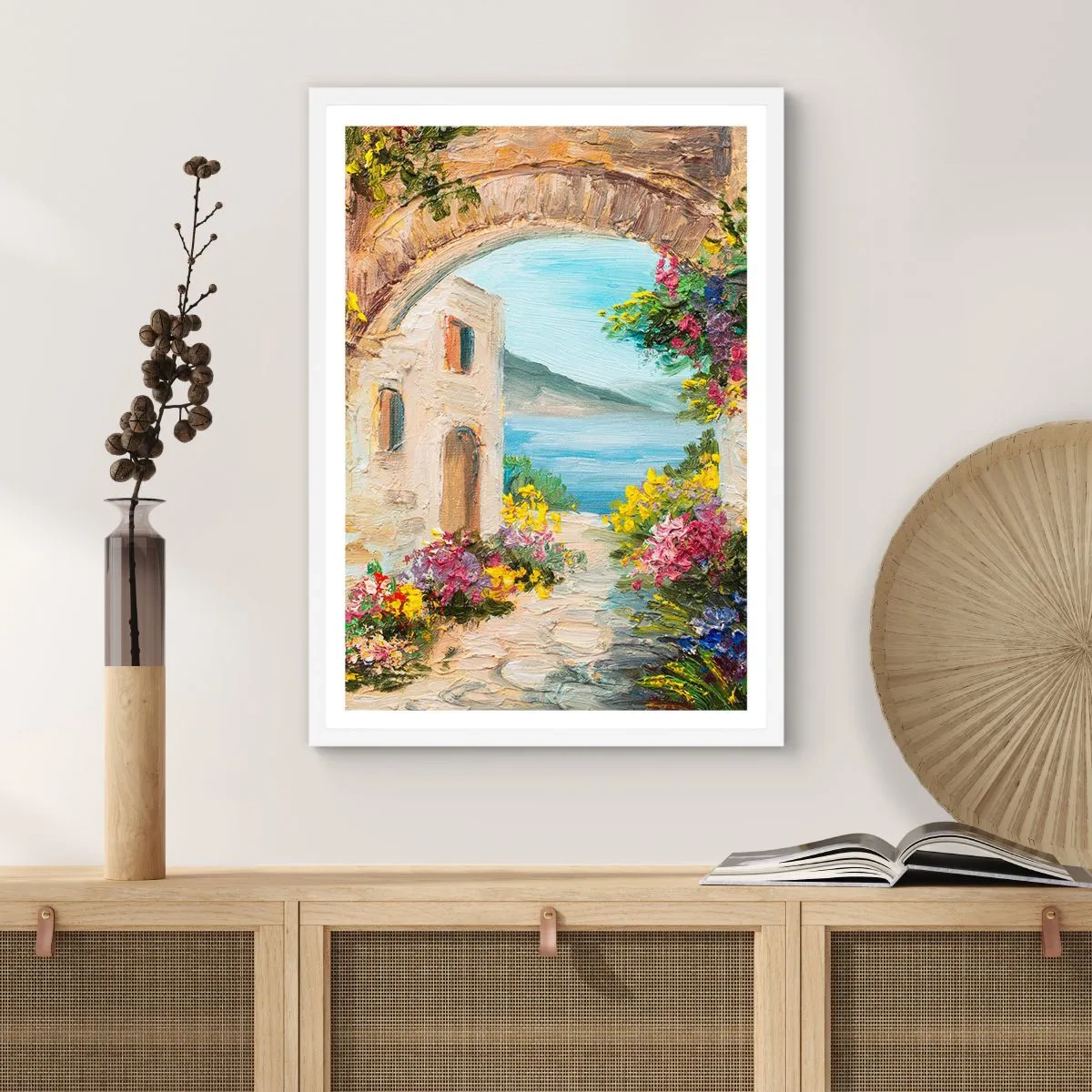Poster in een witte lijst - De charme van een kustprovincie - 70x100 cm