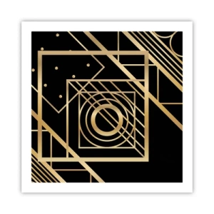 Poster - Gouden geometrie - 60x60 cm