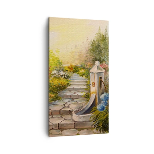 Schilderen op canvas - In volle bloei - 45x80 cm
