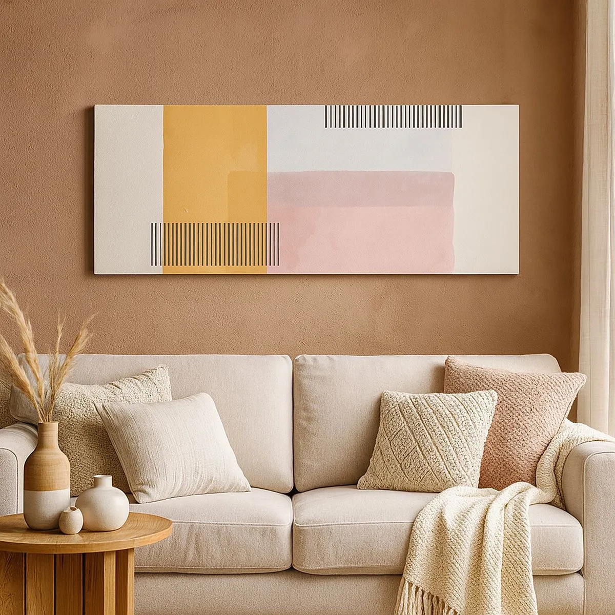 Schilderen op canvas - Van hoek tot hoek - 100x40 cm