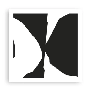 Poster - Positief – negatief - 60x60 cm