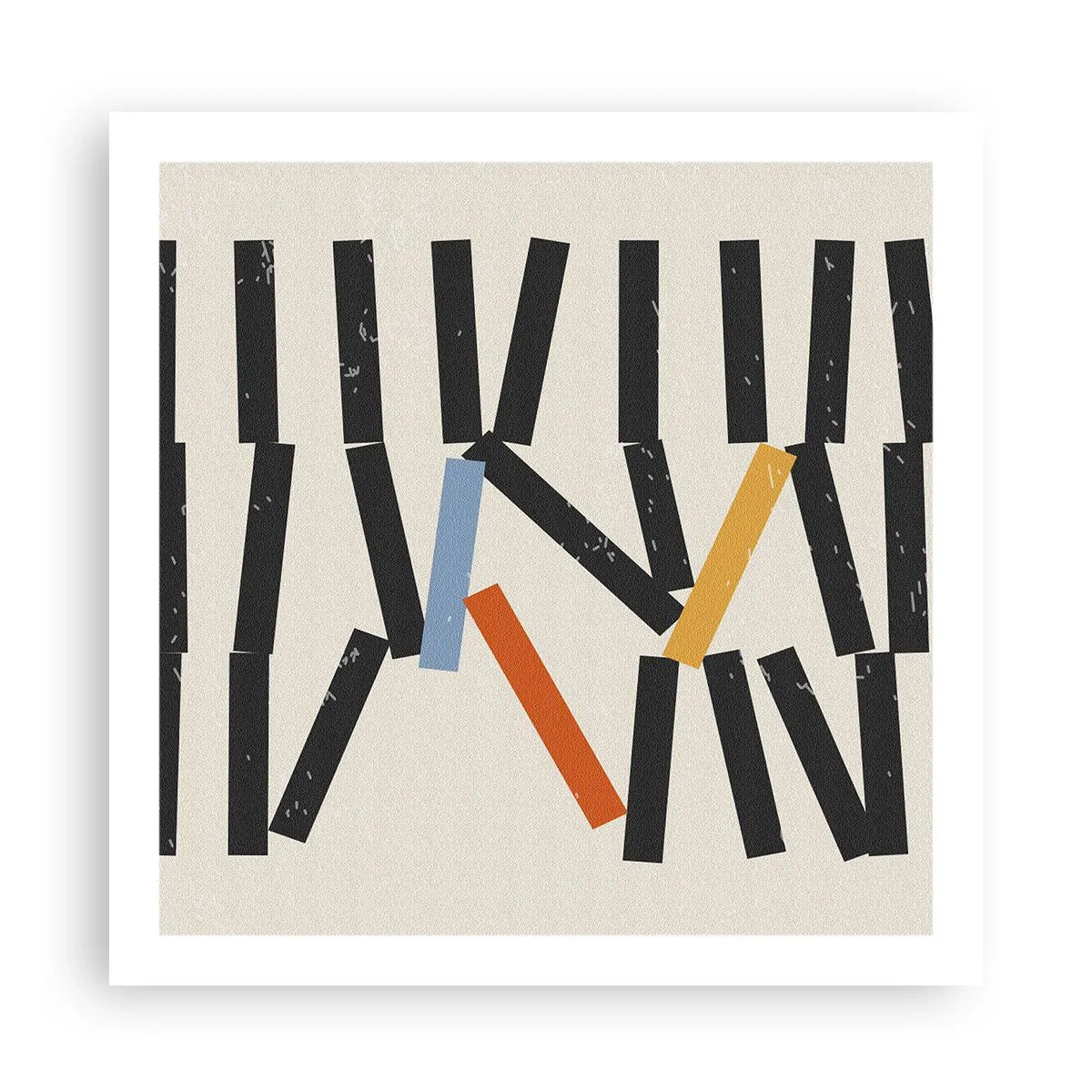 Poster - Domino – compositie - 60x60 cm