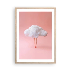 Een poster in een licht eiken lijst - Zoete belofte - 50x70 cm