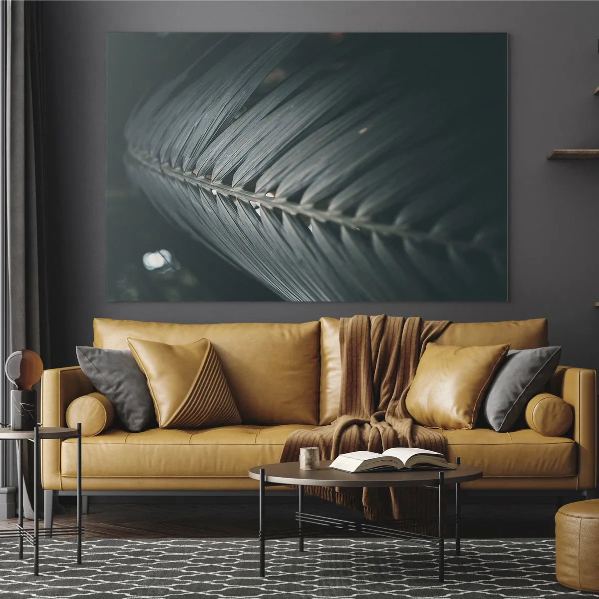 Schilderen op glas - De precisie van de natuur - 120x80 cm