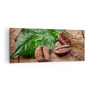 Schilderen op canvas - De meest ware en zwarte - 100x40 cm