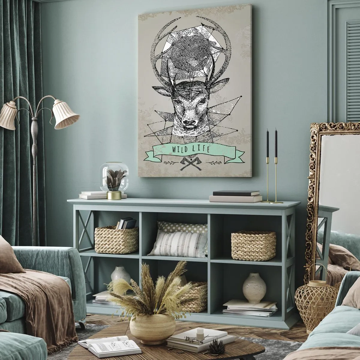 Schilderen op canvas - Sint Hubertus visie - 70x100 cm