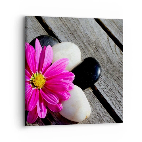 Schilderen op canvas - Rust op de pier - 30x30 cm