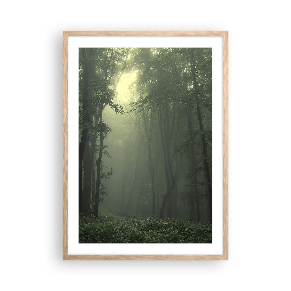 Een poster in een licht eiken lijst - Voordat hij wakker wordt - 50x70 cm