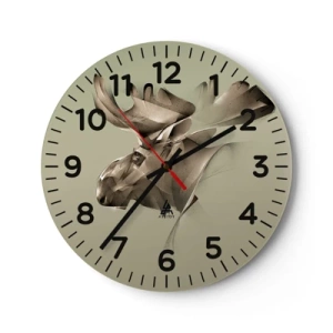 Wandklok - Klok - De zachte kracht van vrede - 40x40 cm