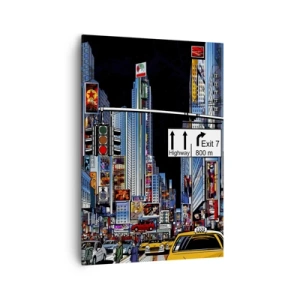 Schilderen op canvas - Stripboek grote nacht - 70x100 cm