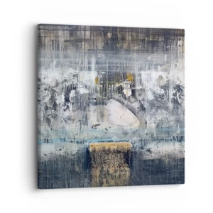 Schilderen op canvas - Als op ijs, als zo moeizaam - 30x30 cm